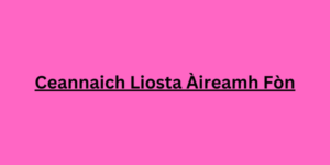 Ceannaich Liosta Àireamh Fòn