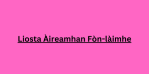 Liosta Àireamhan Fòn-làimhe