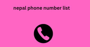 nepal phone number list