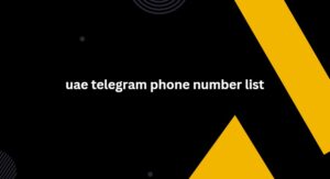 uae telegram phone number list