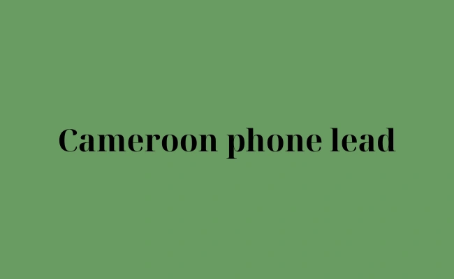 Cameroon phone lead