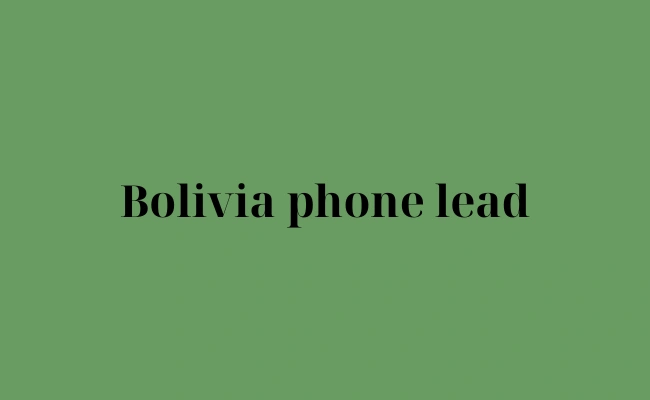 Bolivia phone lead