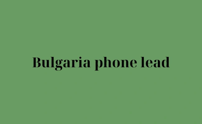 Bulgaria phone lead