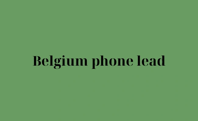 Belgium phone lead