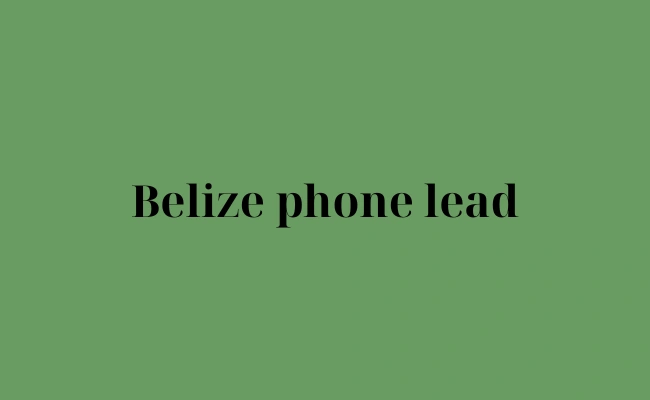 Belize phone lead