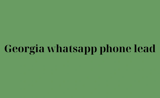 Georgia whatsapp phone lead