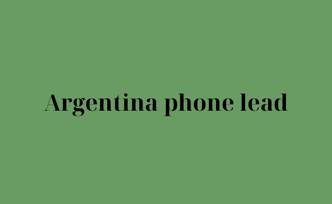 Argentina phone lead