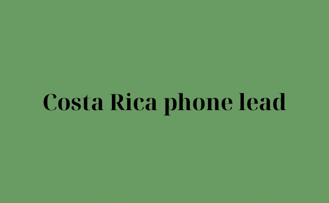 Costa Rica phone lead