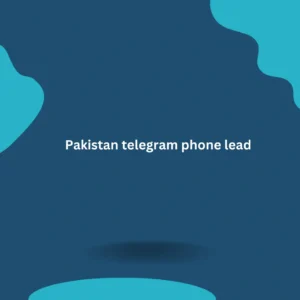 Pakistan telegram phone lead